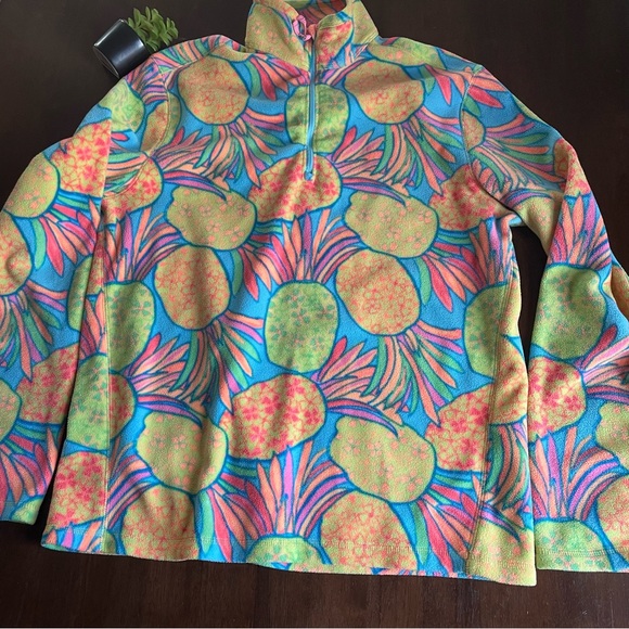 Chubbies Neon Pineapple Fleece Pullover Size Medium Unisex - Picture 2 of 8